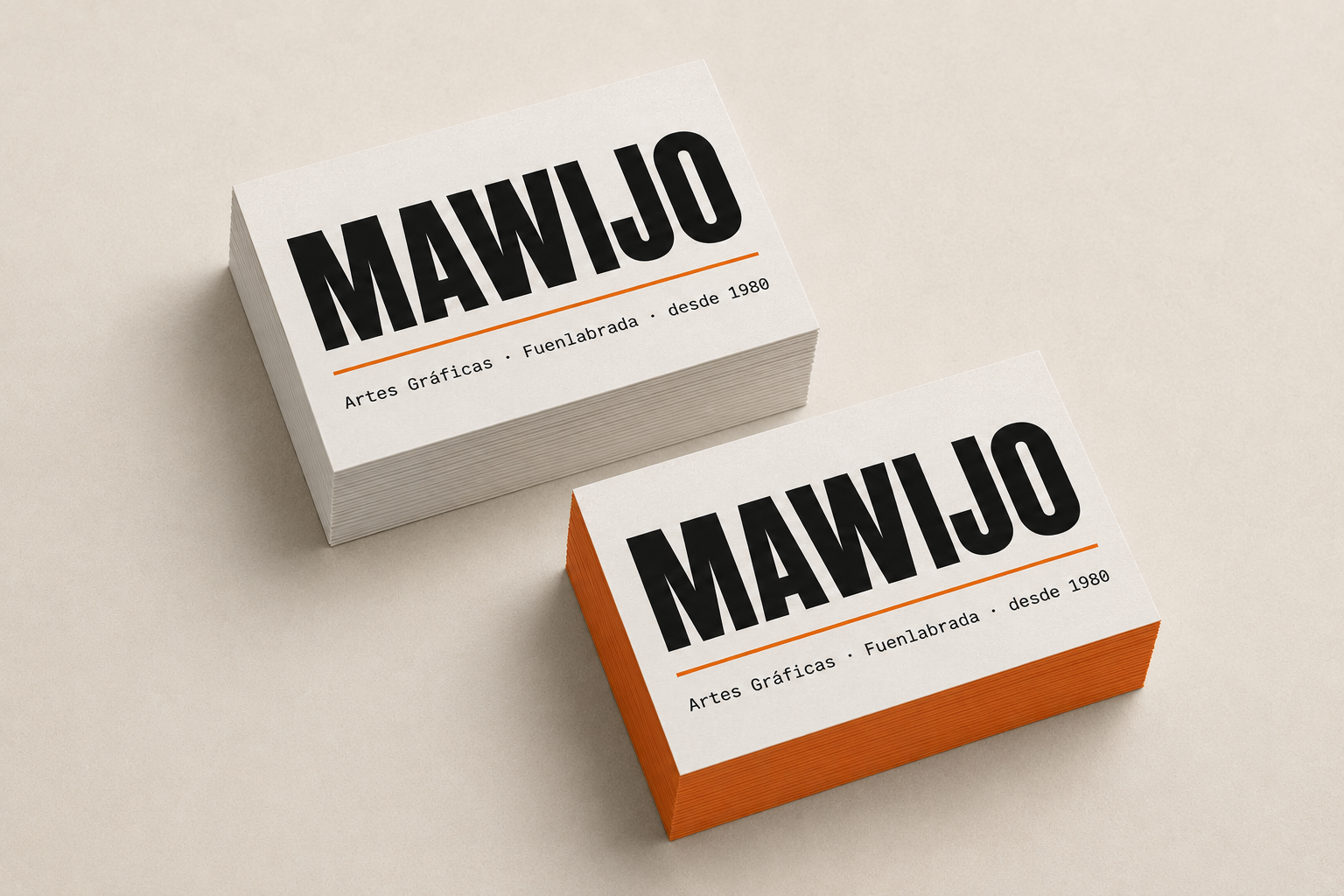 Papelería corporativa y tarjetas de visita impresas por Mawijo